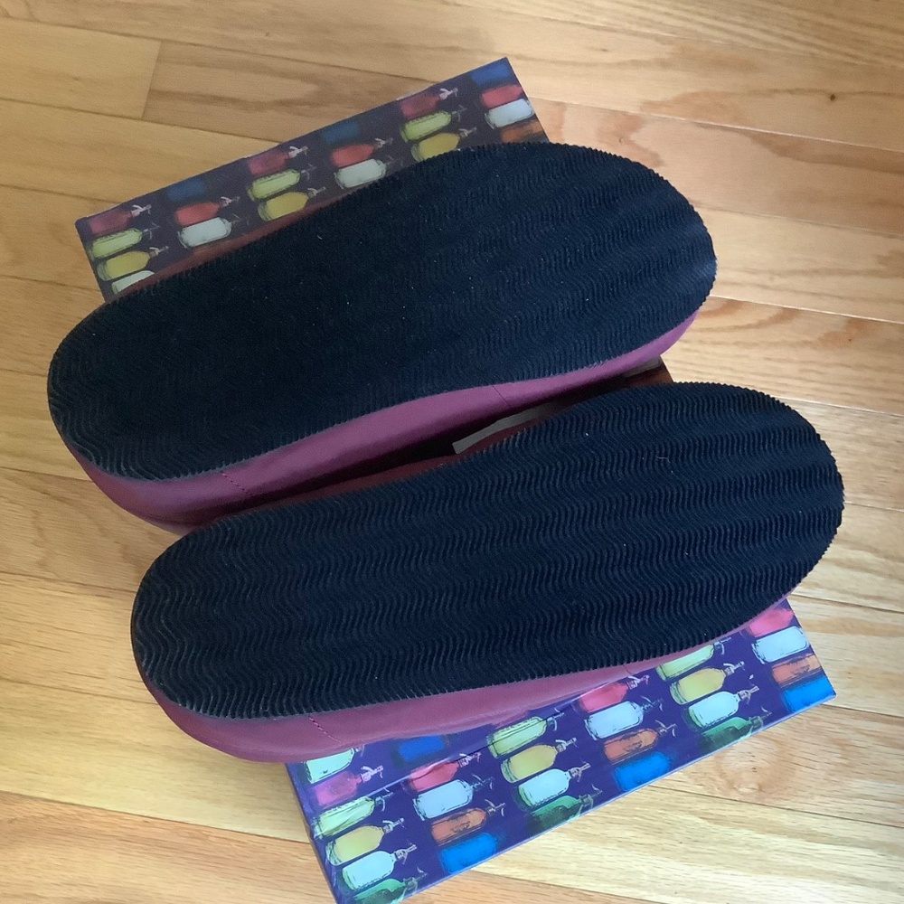 PAISLEY & GRAY Houser Quilted Faux Shearling Lined Slipper Maroon SZ L - Picture 11 of 16